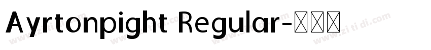 Ayrtonpight Regular字体转换